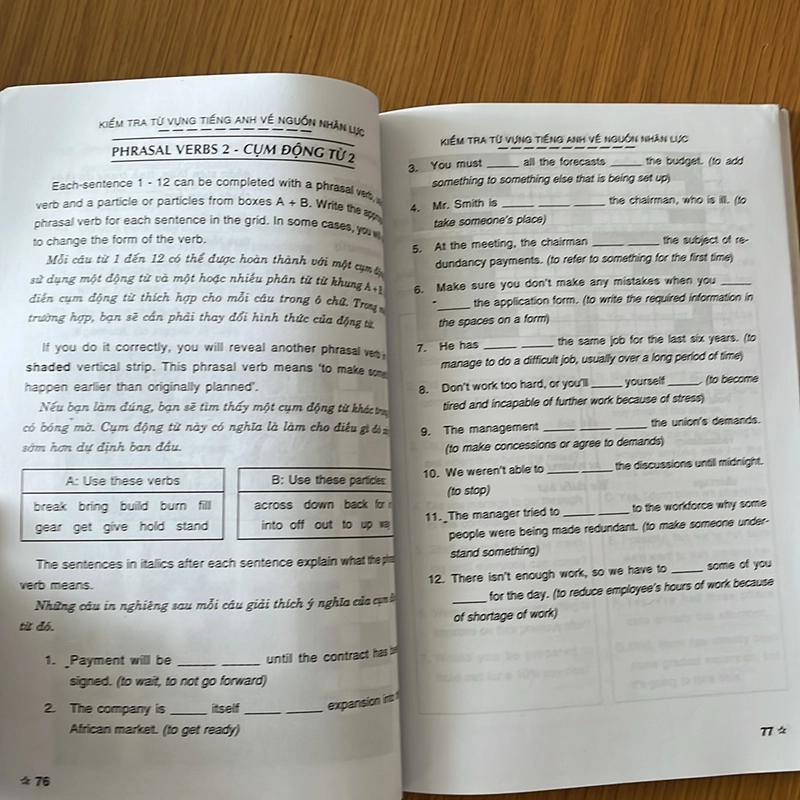 [2hand] Sách tiếng anh chuyên ngành nhân sự đã qua sử dụng 475014