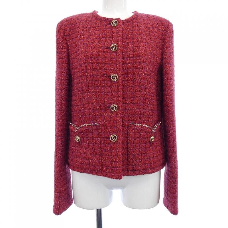 Jacket không cổ CHANEL LOOK7 P75484V60450 23B 632228