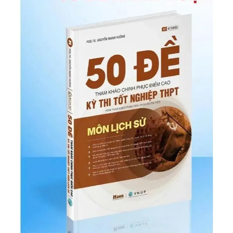 Sách ID - 50 Đề Lịch Sử ôn thi THPT 2026, luyện thi đánh giá năng lực, 395 trang bìa mềm 1041429