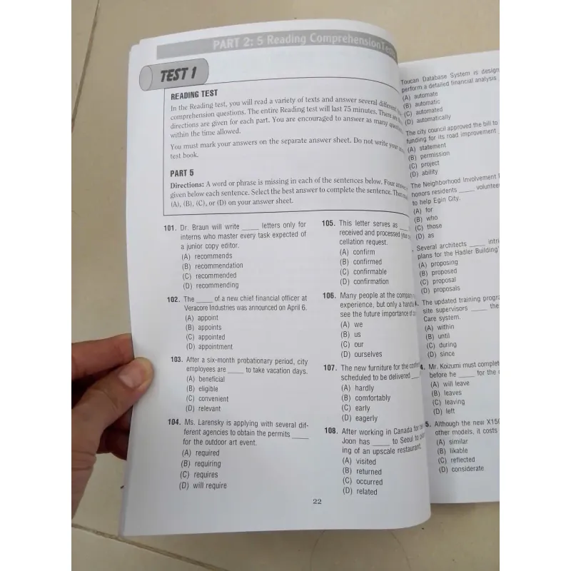 NewTOEIC RC - 5 Actual Tests 607035