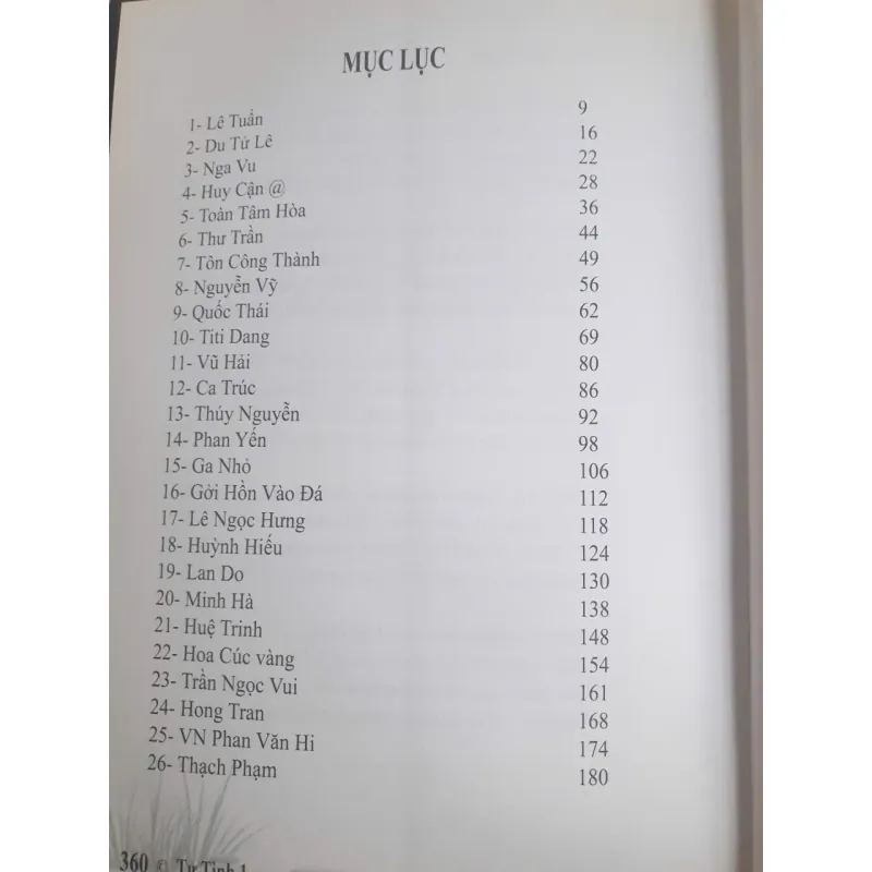 Tự Tình - Tuyển Tập Thơ Văn Học UNESCO nhiều tác giả 749118