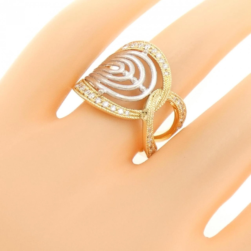 Nhẫn kim cương K18YG/K18WG 0.41CT - Hàng hiệu Authentic 849245