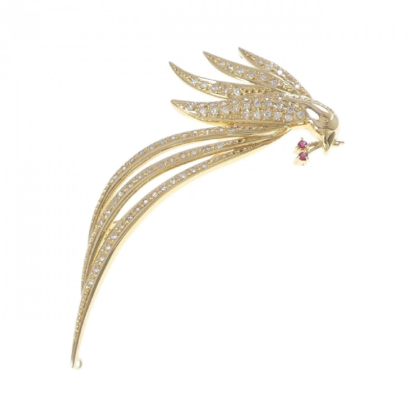 K18YG Ruby Brooch - Hàng hiệu Authentic 869602