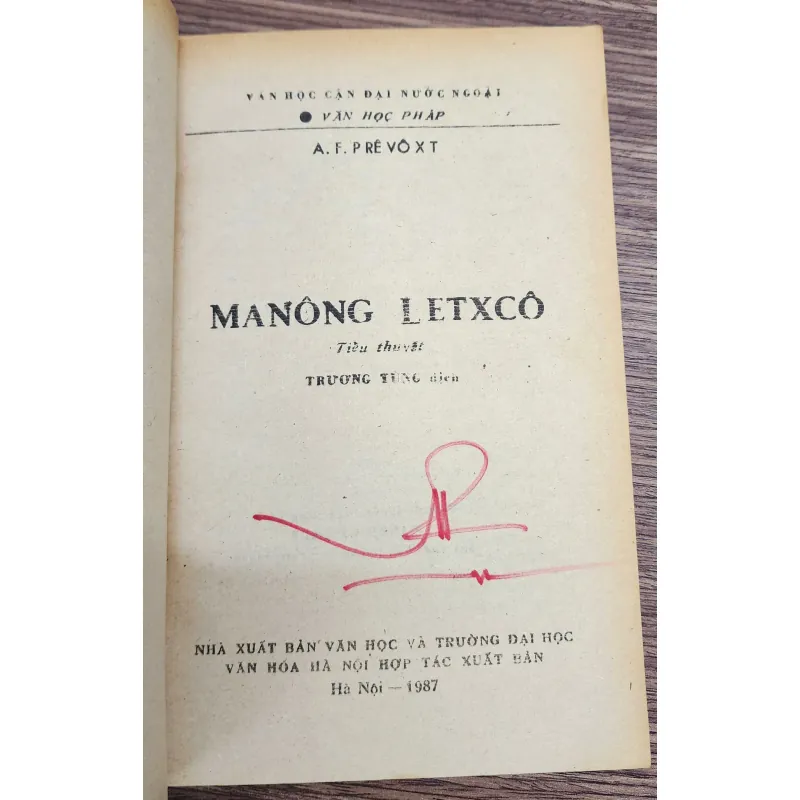 Tiểu thuyết Pháp MANON LESCAUT (Abbé Prévost) 766707