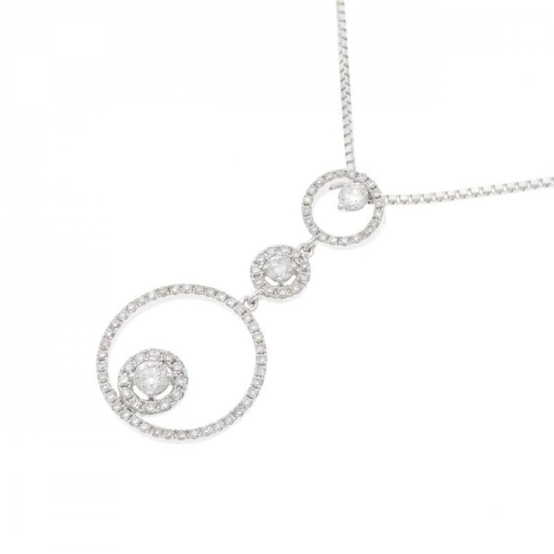 K18WG Dây chuyền kim cương 0.71CT - Hàng hiệu Chính hãng 864471