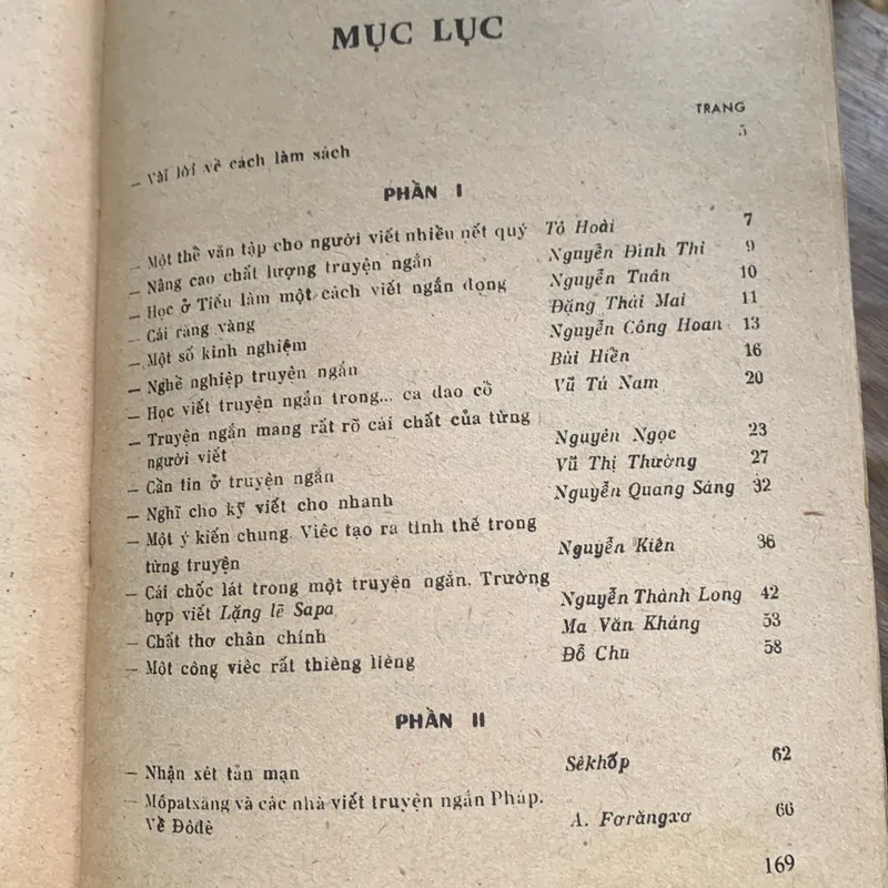 Sổ tay người viết truyện ngắn, Vương Trí Nhàn, in năm 1980 713929