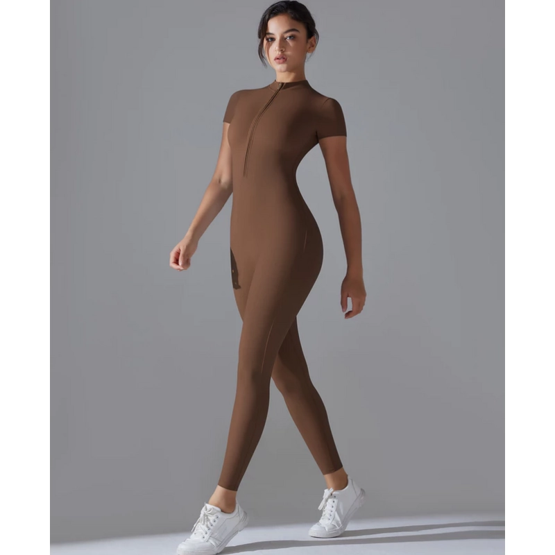 Đồ thể thao cao cấp co giãn & thoáng khí tập Yoga, Zumba, Gym (Size M) - Màu nâu 334167