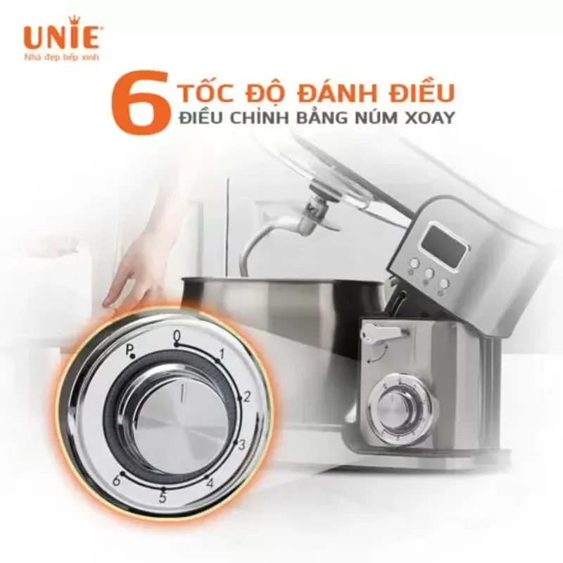 🥣 MÁY NHỒI BỘT ĐA NĂNG UNIE EM5 – Hoạt động êm, giảm rung, không gây ồn khó chịu.🔥 726252