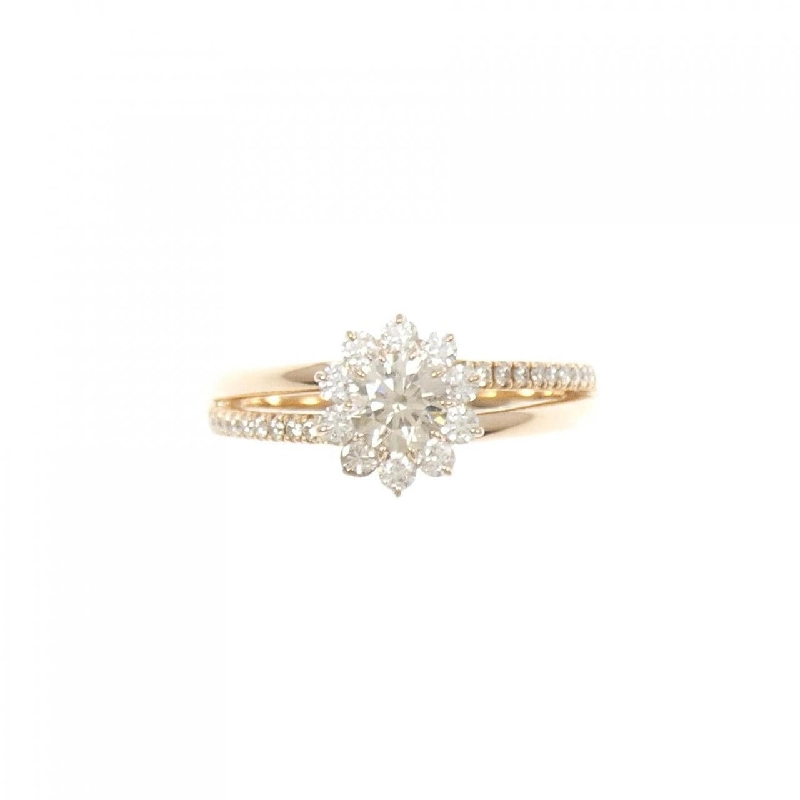 Nhẫn kim cương hoa K18PG 0.60CT 665356