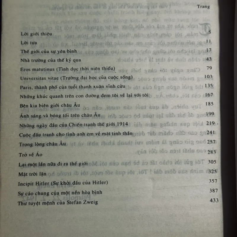 Thế giới những ngày qua + kỳ thủ - Stefan Zweig 1003406