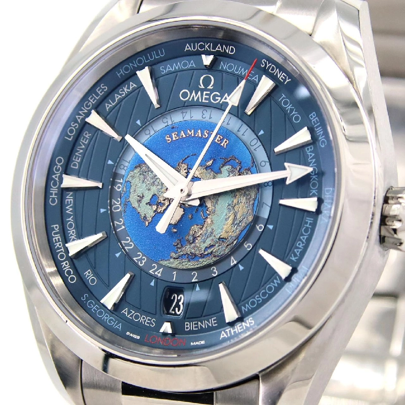 Đồng hồ Omega Seamaster Aqua Terra GMT World Timer 220.10.43.22.03.001 SS tự động - Hàng hiệu chính hãng 882667