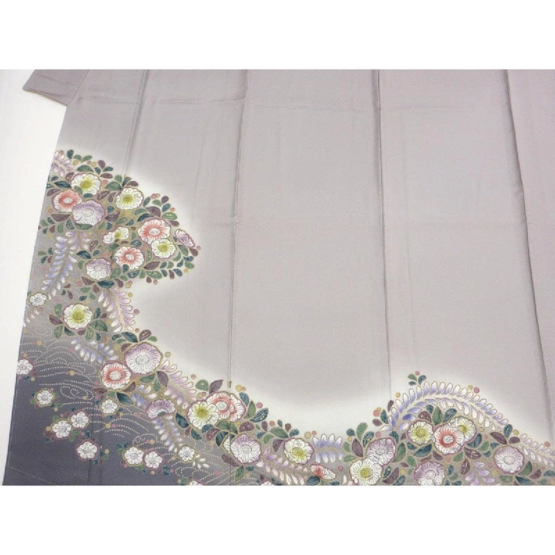 Kimono thăm viếng chế tác vàng Yūzen - Hàng hiệu Authentic 877425