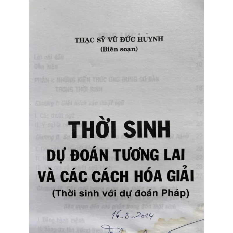 THỜI SINH DỰ ĐOÁN TƯƠNG LAI VÀ CÁCH HÓA GIẢI 759817