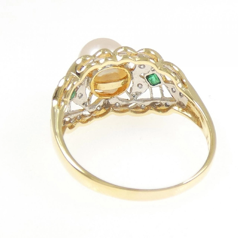 Nhẫn ngọc trai Akoya K18YG/K18WG 7.3mm 665649