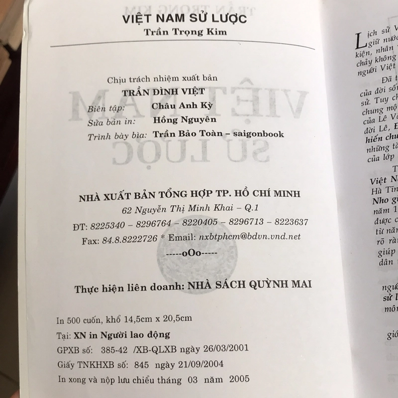 VIỆT NAM SỬ LƯỢC (XB 2005) 502263