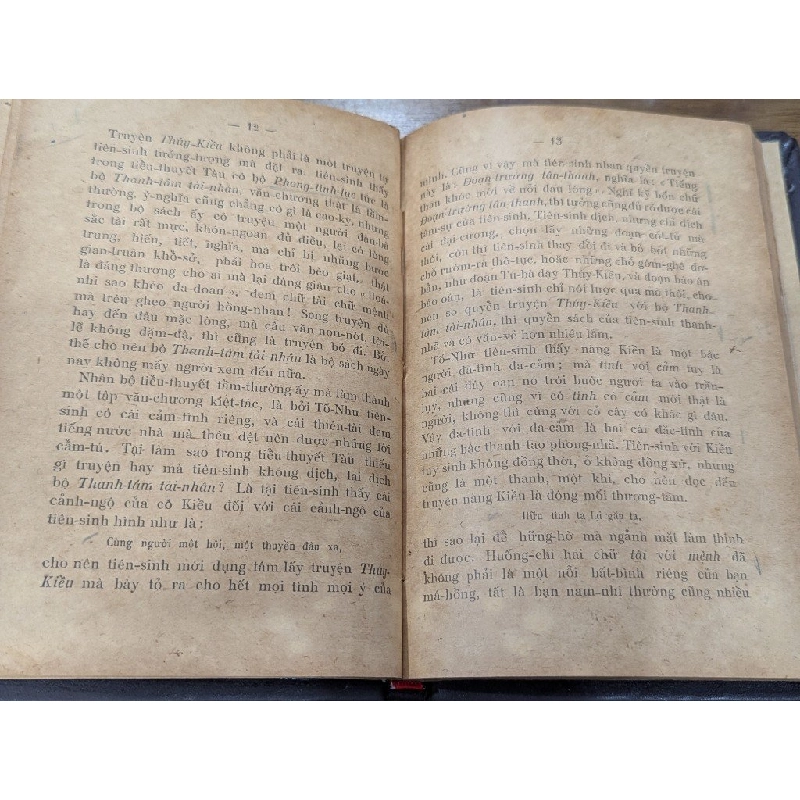 Truyên thuý kiều - Bùi Kỷ - Trần Trọng Kim ( sách đóng bìa mất bìa gốc  bản in trước 1945 ) 528615