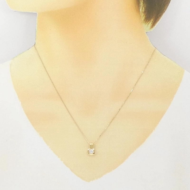 750YG/K18YG Dây chuyền kim cương - Hàng hiệu Authentic 860730