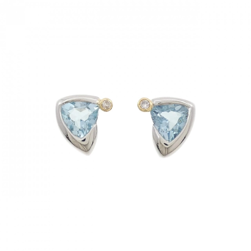 PT850/K18/PT900 Blue Topaz Bông tai - Hàng hiệu Chính hãng 873577