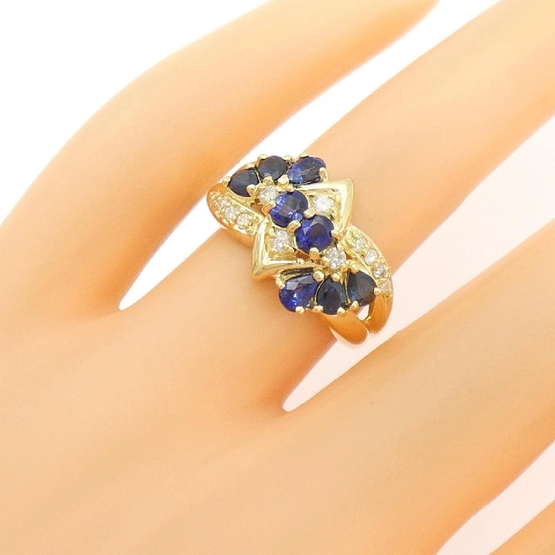 Nhẫn Sapphire K18YG 1.41CT - Hàng hiệu Chính hãng 847918