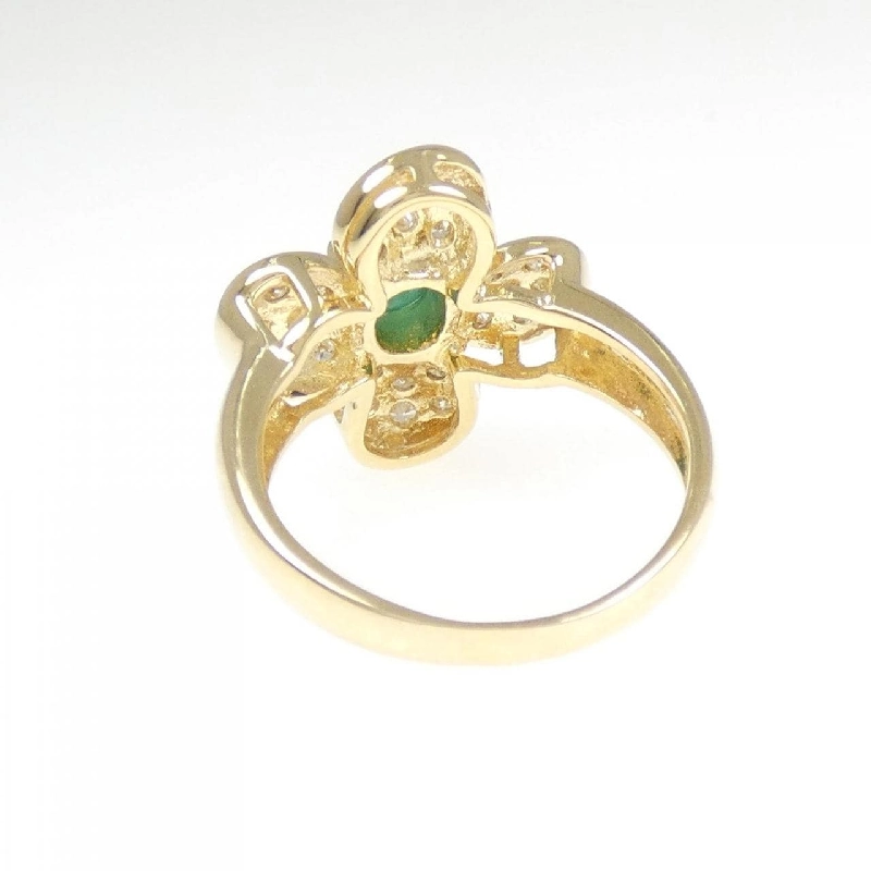 Nhẫn Emerald K18YG Hoa 0.61CT - Hàng hiệu Chính hãng 855316