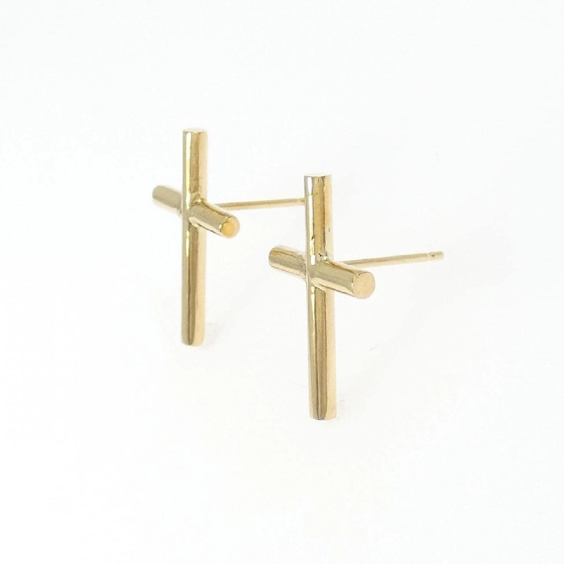 K18YG Khuyên tai hình chữ thập - Hàng hiệu Chính hãng 875610