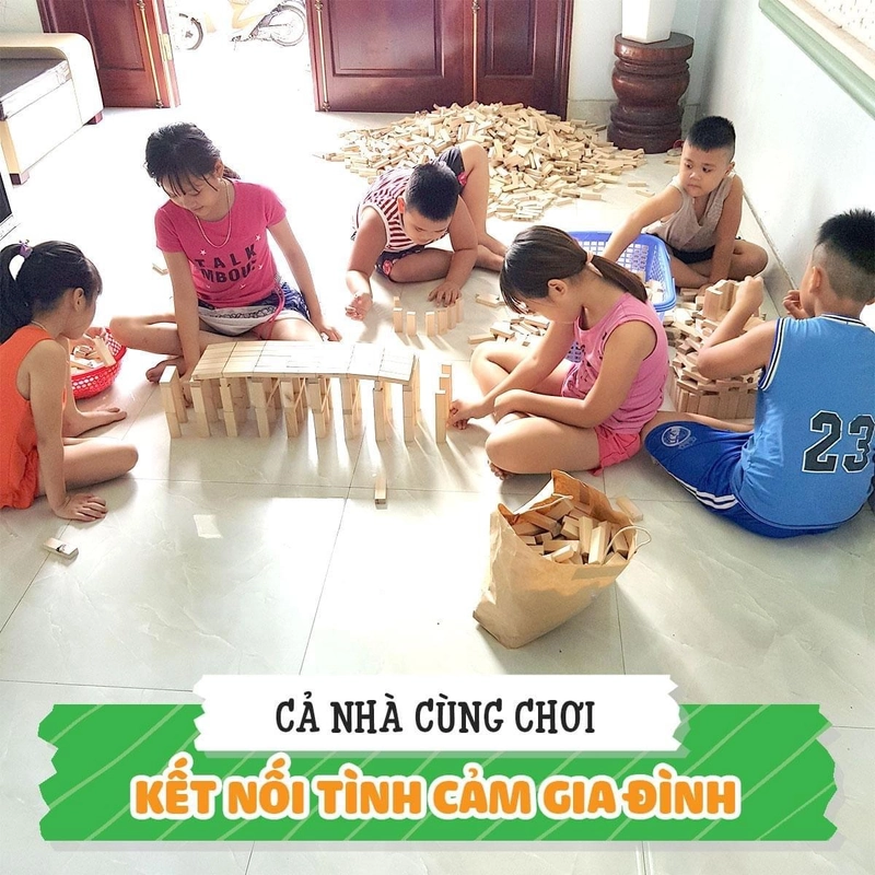 Rút gỗ domino 55 thanh xếp hình  452289
