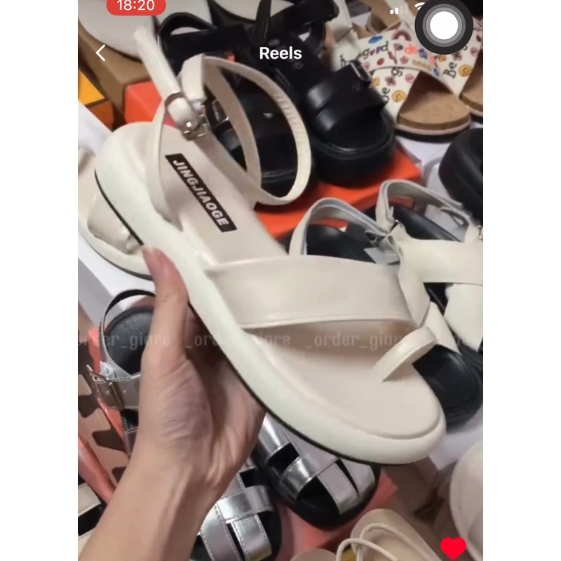 Dép sandal như hình màu đen size 36 299431