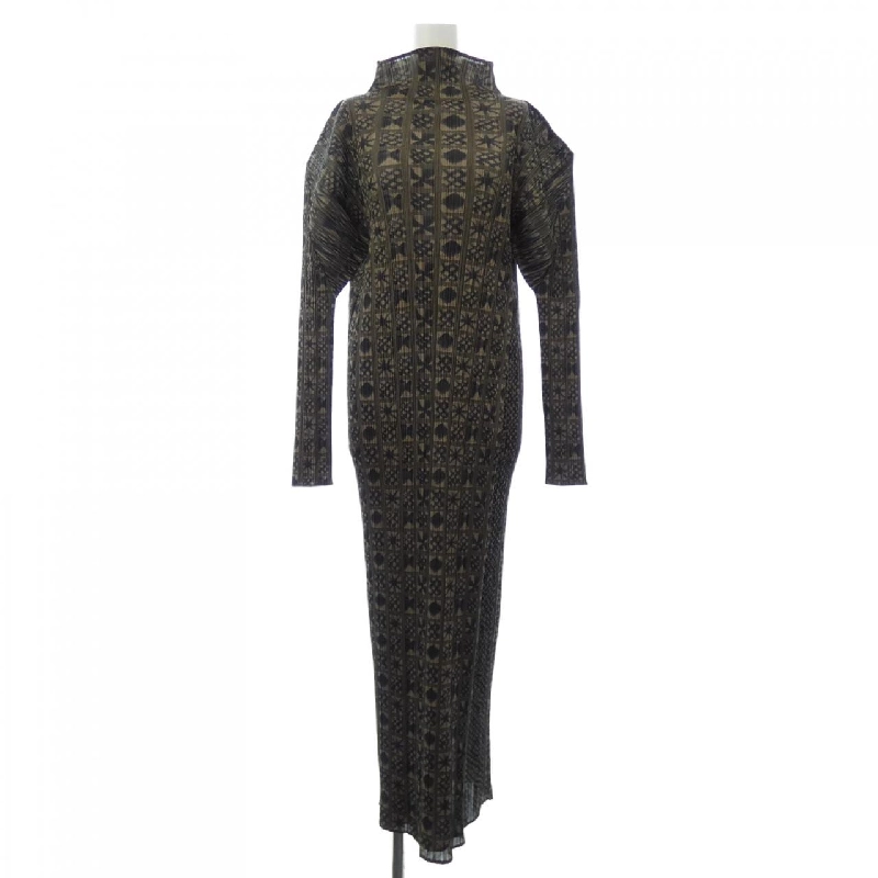 【Mã giảm giá】【Cổ điển】Đầm xếp ly PLEATS PLEASE 650245