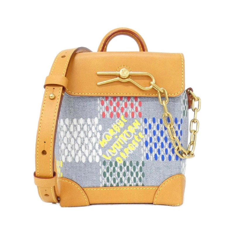 Túi đeo vai Louis Vuitton LV Bản (Denim Damier) Nano Steamer N00190 608525