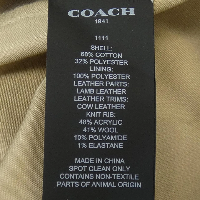 COACH 1111 Áo khoác - Hàng hiệu Chính hãng 822393