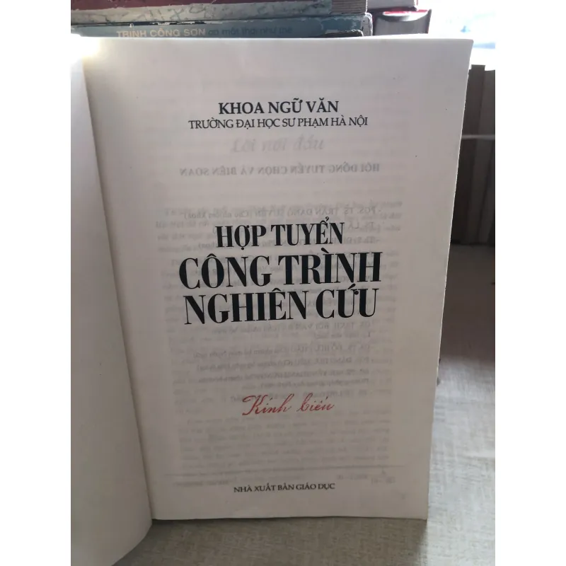 Hợp tuyển công trình nghiên cứu 992455