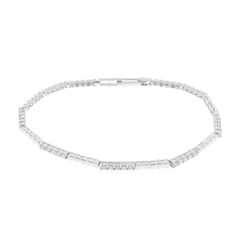 K18WG Vòng tay kim cương 1.00CT - Hàng hiệu Chính hãng 872744