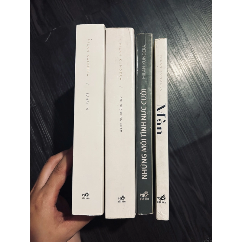 Combo 4 tác phẩm Milan Kundera (đọc kĩ mô tả) 446216