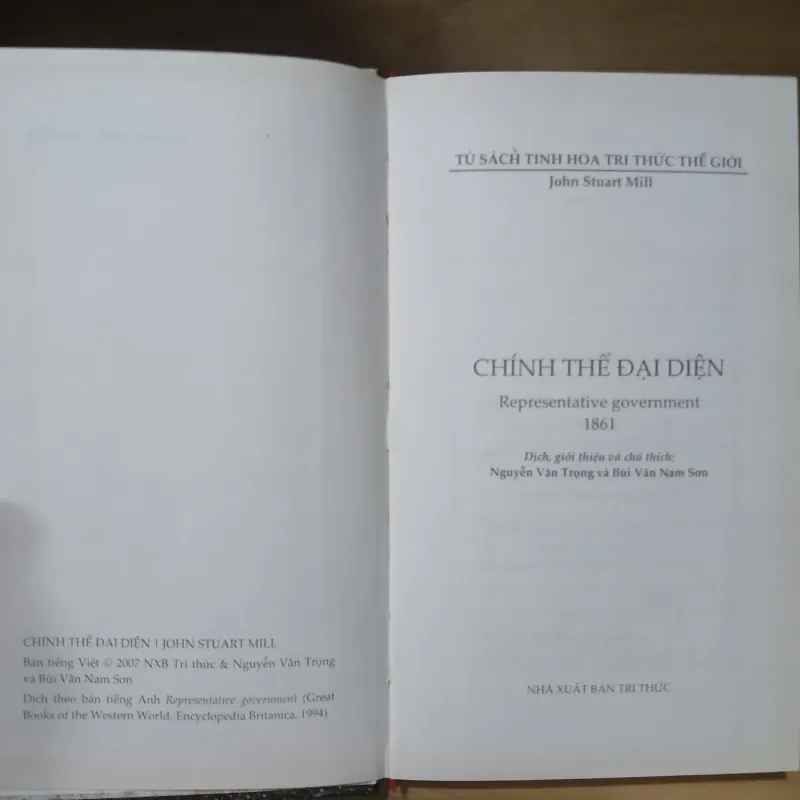 Chính Thể Đại Diện - John Stuart Mill 1006452