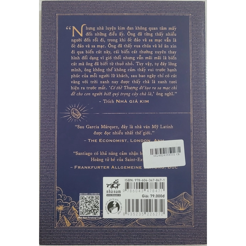 Nhà giả kim - Paulo Coelho (sách mới 100%) 491657
