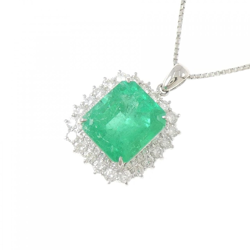Dây chuyền Emerald PT900/PT850 15.17CT - Hàng hiệu Chính hãng 848548