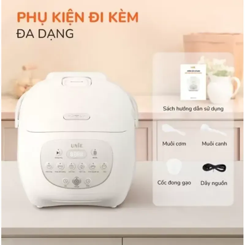 Nồi Cơm Điện Lòng Gốm Tự Nhiên UNIE URC815 574495