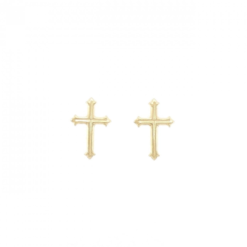 K18YG Khuyên tai hình chữ thập - Hàng hiệu Chính hãng 869987