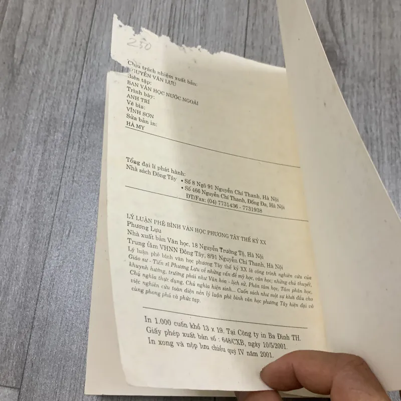 Lý luận phê bình văn học phương tây thế kỷ xx - phương lựu. 2b3 1009533