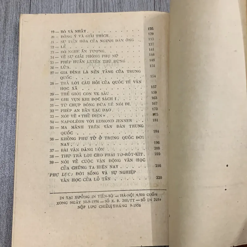 Tuyển tập tạp văn lỗ tấn 1956. 10a2 1025710