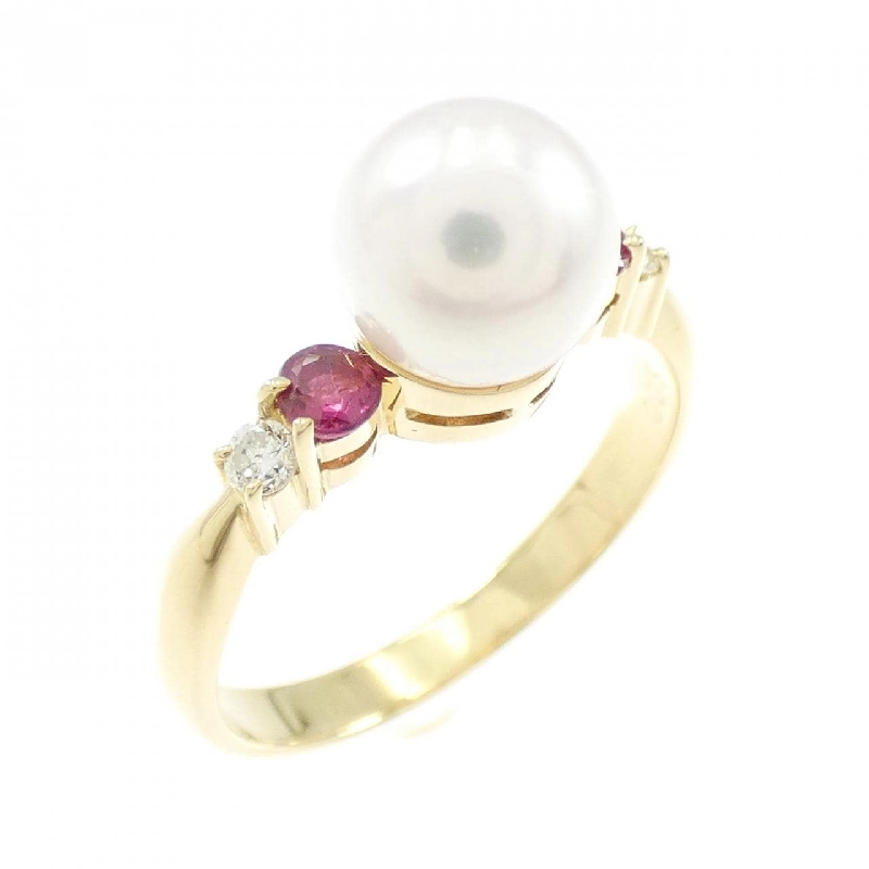 Nhẫn ngọc trai Akoya K18YG 6.9mm - Hàng hiệu Chính hãng 851864