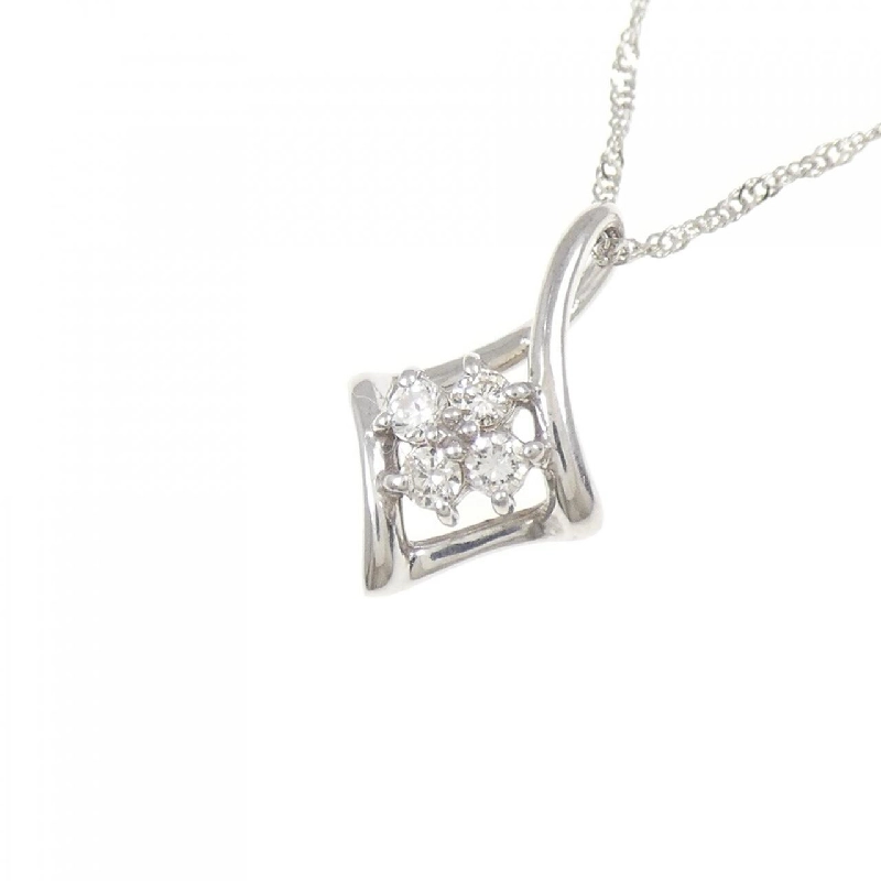 K18WG/750WG Dây chuyền kim cương 0.10CT - Hàng hiệu Chính hãng 857543