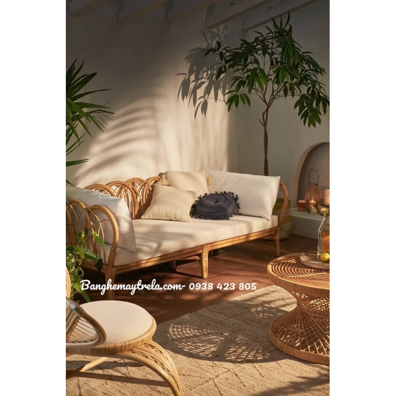 Bàn ghế mây tre phòng khách 470236