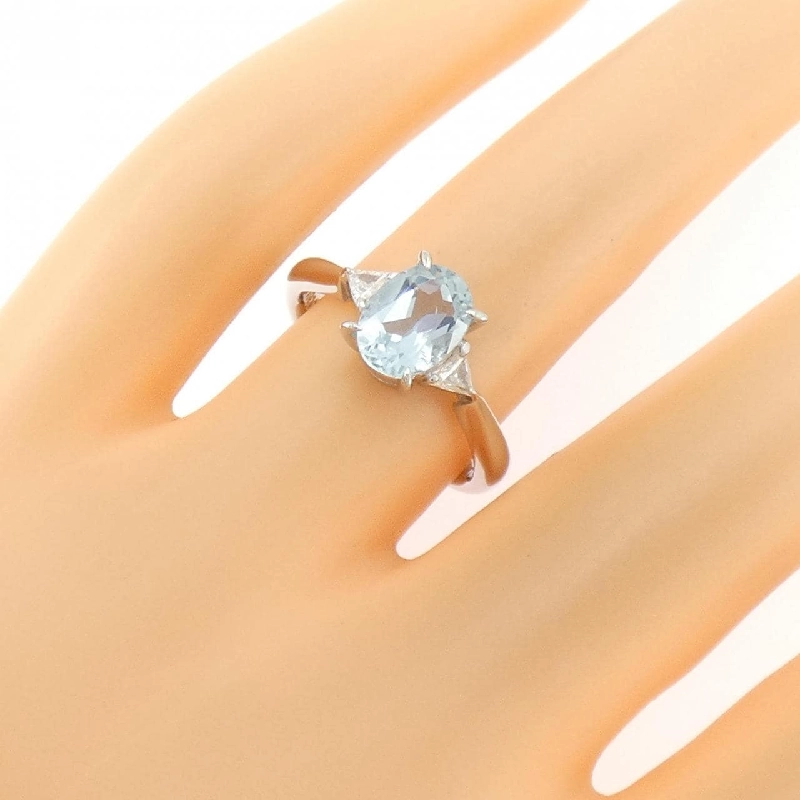 Nhẫn Aquamarine PT900 1.14CT - Hàng hiệu Authentic 852334