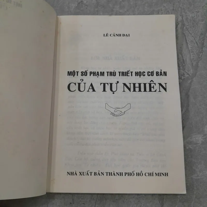 MỘT SỐ PHẠM TRÙ TRIẾT HỌC CƠ BẢN CỦA TỰ NHIÊN - LÊ CẢNH ĐẠI 1009555