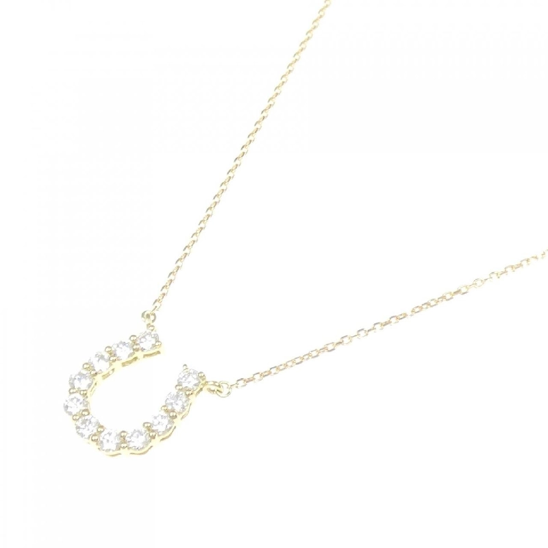 Dây chuyền kim cương K18YG hình móng ngựa 0.503CT - Hàng hiệu Chính hãng 864003