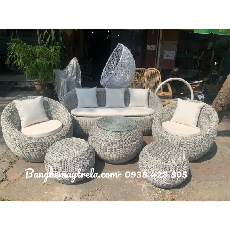 Bàn ghế sofa sò nhựa giả rẻ 795718