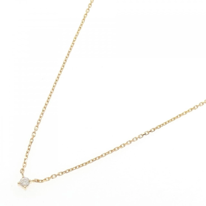 K18YG Solitaire Dây chuyền kim cương 0.11CT - Hàng hiệu Chính hãng 861521