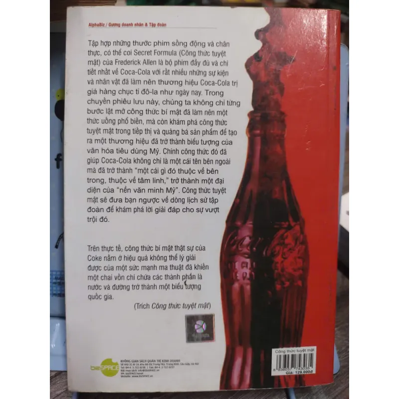 Sách: Công thức tuyệt mật – thương hiệu nổi tiếng nhất thế giới Cocacola 594632