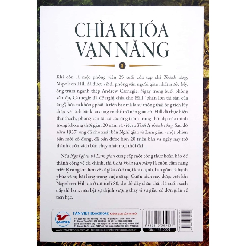 Chìa Khóa Vạn Năng - Mở Khóa Bí Mật Trong Thành Công Của Napoleon Hill - Napoleon Hill 296029